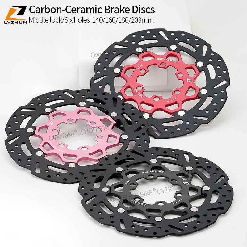 Carbon Ceramic Motorcycle Brake Rotor - LVZHUN Bisiklet Karbon-Seramik Fren Diskleri 140/160/180/203mm