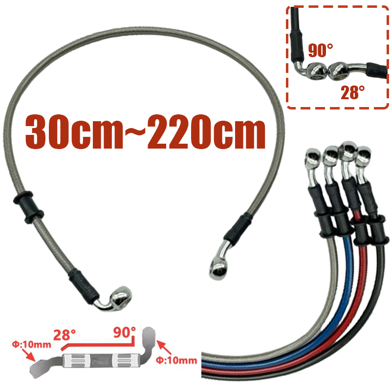 Motorcycle Brake Cable - Gümüş 30cm - 220cm 28 °